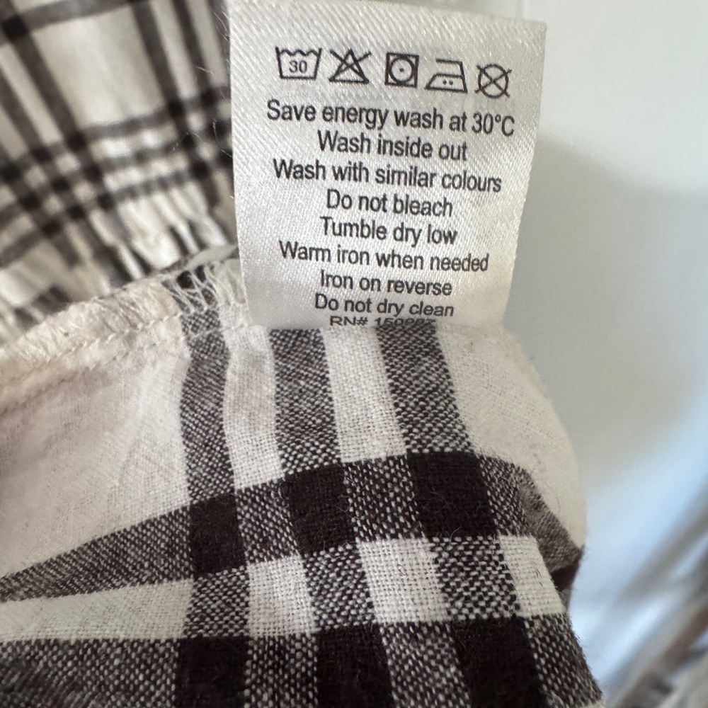 ✨ Rylee + Cru Plaid Linen Blend Dress | Size 8–9Y ✨ - Picture 6 of 9